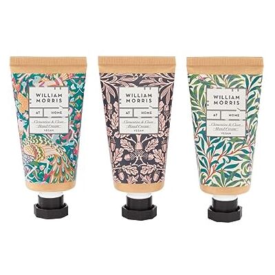 Heathcote & Ivory William Morris At Home Peacock-Three Hand Creams 3x30ml Nourishing Trio for Soft and Supple Hands! Moisturizing Hand Cream Set, Gift-Worthy Packaging Heathcote & Ivory William Morris At Home Peacock-Three Hand Creams 3x30ml Nourishing Trio for Soft and Supple Hands! Moisturizing Hand Cream Set, Gift-Worthy Packaging