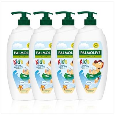 Palmolive Naturals Kids Shower Gel 4x750ml pump vitamin E body wash to nourish skin, leaves skin feeling soft, with plant-based almond milk, ingredients of 95% natural origin* Palmolive Naturals Kids Shower Gel 4x750ml pump vitamin E body wash to nourish skin, leaves skin feeling soft, with plant-based almond milk, ingredients of 95% natural origin*