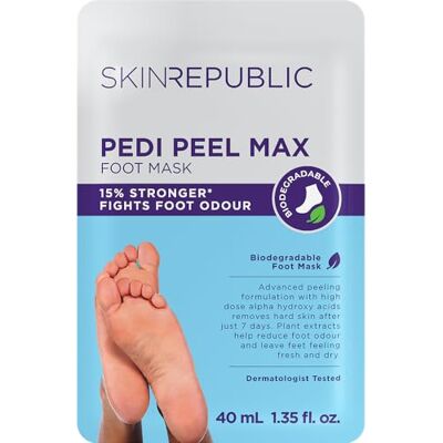 Skin Republic Pedi Foot Peel Max 15% Stronger Acids for Removing Severely Dry Skin & Cracked Heels Effectively Eliminates Foot Odour (Pack of 1) Skin Republic Pedi Foot Peel Max 15% Stronger Acids for Removing Severely Dry Skin & Cracked Heels Effectively Eliminates Foot Odour (Pack of 1)