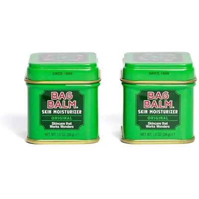 Bag Balm Original Moisturiser For Dry Skin All-Purpose Hydrating Balm Heals Cracked Hands, Split Heels, Cuticles In Winter Provides Instant Relief Lanolin-enriched (28g, Pack of 2) Bag Balm Original Moisturiser For Dry Skin All-Purpose Hydrating Balm Heals Cracked Hands, Split Heels, Cuticles In Winter Provides Instant Relief Lanolin-enriched (28g, Pack of 2)