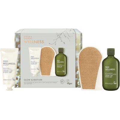 Baylis & Harding Wellness Ladies Glow & Restore Gift Set 1 Pack Ginger, Lime & Basil Leaf, 97% Naturally Derived, Vegan Friendly Baylis & Harding Wellness Ladies Glow & Restore Gift Set 1 Pack Ginger, Lime & Basil Leaf, 97% Naturally Derived, Vegan Friendly