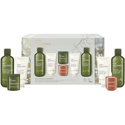 Baylis & Harding Wellness Ladies Ultimate Retreat Gift Set 1 Pack Ginger, Lime & Basil Leaf, 97% Naturally Derived, Vegan Friendly Baylis & Harding Wellness Ladies Ultimate Retreat Gift Set 1 Pack Ginger, Lime & Basil Leaf, 97% Naturally Derived, Vegan Friendly
