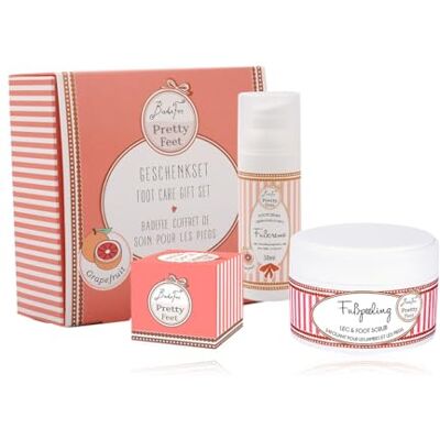 Badefee Pretty Feet Grapefruit Foot Care Gift Set Foot Bath Pearl, Foot & Leg Scrub, Foot Cream Vegan, Microplastic-Free, Paraben-Free, Silicone-Free, Vegan & Cruelty Free, Made in Germany Badefee Pretty Feet Grapefruit Foot Care Gift Set Foot Bath Pearl, Foot & Leg Scrub, Foot Cream Vegan, Microplastic-Free, Paraben-Free, Silicone-Free, Vegan & Cruelty Free, Made in Germany
