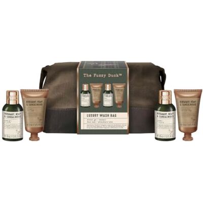 Baylis & Harding The Fuzzy Duck Mens Luxury Wash Bag Gift Set 1 Pack Bergamot, Hemp & Sandalwood, Vegan Friendly Baylis & Harding The Fuzzy Duck Mens Luxury Wash Bag Gift Set 1 Pack Bergamot, Hemp & Sandalwood, Vegan Friendly