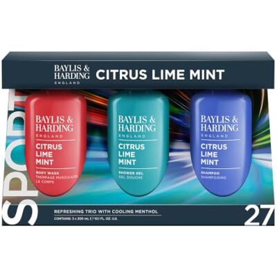 Baylis & Harding Citrus, Lime & Mint Trio Bathing Gift Set 1 Pack Baylis & Harding Citrus, Lime & Mint Trio Bathing Gift Set 1 Pack