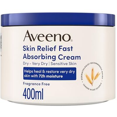 Aveeno Skin Relief Fast Absorbing Cream for Very Dry Sensitive Skin 400ml Aveeno Skin Relief Fast Absorbing Cream for Very Dry Sensitive Skin 400ml