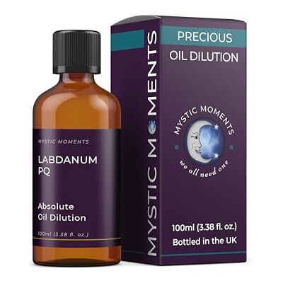 Mystic Moments Labdanum PQ Absolute Oil Dilution 3% in Jojoba Cistus Ladanifer Resinous Amber Scent Perfume Quality Blend Skincare & Aromatherapy Oil Pre-Diluted Massage Oil 100ml Mystic Moments Labdanum PQ Absolute Oil Dilution 3% in Jojoba Cistus Ladanifer Resinous Amber Scent Perfume Quality Blend Skincare & Aromatherapy Oil Pre-Diluted Massage Oil 100ml