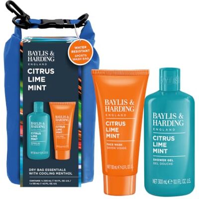 Baylis & Harding Citrus, Lime & Mint Dry Bag Essentials Gift Set 1 Pack Crisp, Fresh, Vibrant Fragrance, Vegan Friendly Baylis & Harding Citrus, Lime & Mint Dry Bag Essentials Gift Set 1 Pack Crisp, Fresh, Vibrant Fragrance, Vegan Friendly