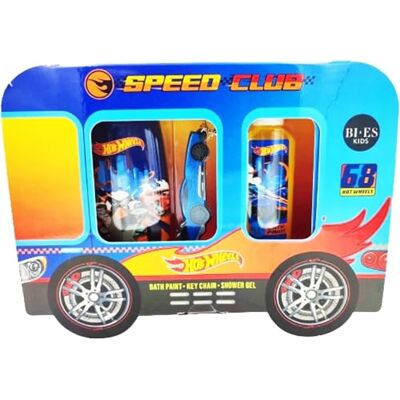 KP Pharma Hot Wheels Speed Club Bath Time Kids Gift Set Refreshing 2 in 1 Shower Gel & Shampoo (250ml), Bright Bath Paint (60ml) & Cool Hot Wheels Key Chain for Kids -Paraben-Free & For Sensitive Skin, Age 3+ KP Pharma Hot Wheels Speed Club Bath Time Kids Gift Set Refreshing 2 in 1 Shower Gel & Shampoo (250ml), Bright Bath Paint (60ml) & Cool Hot Wheels Key Chain for Kids -Paraben-Free & For Sensitive Skin, Age 3+
