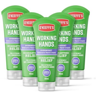 O'Keeffe's Working Hands Overnight 80ml (5 Pack) O'Keeffe's Working Hands Overnight 80ml (5 Pack)