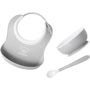 Babybjörn Grey Baby Feeding Set - Baby Feeding Set Babybjörn Grey Baby Feeding Set - Baby Feeding Set