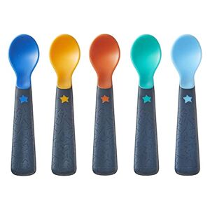 Tommee Tippee Easigrip Self-Feeding Weaning Spoons, Pack of 5,package may vary