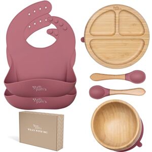 Yum Yum's Set of 6, Baby Feeding Set, Baby Plates with Suction, Bamboo Plates, Baby Bowl & Wooden Spoons Baby Weaning Set, Suction Bowl and Baby Plate,Baby weaning Bibs, Bamboo Weaning Set for Kids Yum Yum's Set of 6, Baby Feeding Set, Baby Plates with Suction, Bamboo Plates, Baby Bowl & Wooden Spoons Baby Weaning Set, Suction Bowl and Baby Plate,Baby weaning Bibs, Bamboo Weaning Set for Kids
