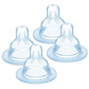 MAM Teats Size 2, Suitable for 2+ Months, MAM Medium Flow Teats with SkinSoft Silicone, Fits All MAM Baby Bottles, Baby Feeding Essentials, Pack of 4