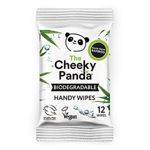 Panda The Cheeky Panda Handy Wipes, Single Pack, White, Unscented, 12 Count (Pack of 1)