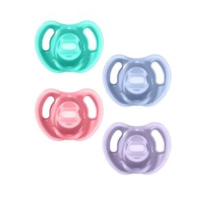 Tommee Tippee Ultra-Light Soothers, 18-36 Months, 4 Pack of one Piece Silicone, BPA Free soothers