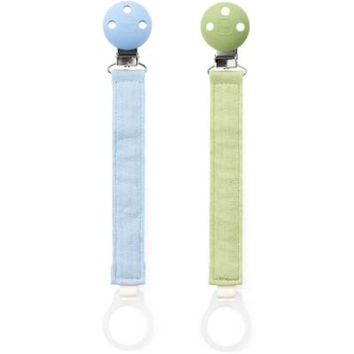 MAM Dummy Clip, 2 Pack, Blue/Green (Dummies Not Included) MAM Dummy Clip, 2 Pack, Blue/Green (Dummies Not Included)