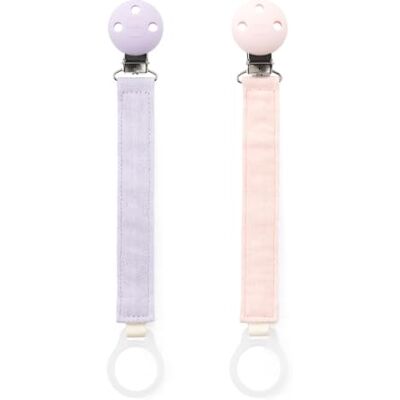 MAM Dummy Clip, 2 Pack, Pink (Dummies Not Included) MAM Dummy Clip, 2 Pack, Pink (Dummies Not Included)
