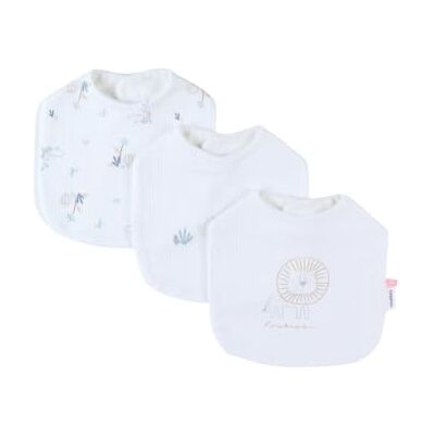 Noukie's Pack of 3 bibs Jersey Ecru Up to 12 months Noukie's Pack of 3 bibs Jersey Ecru Up to 12 months