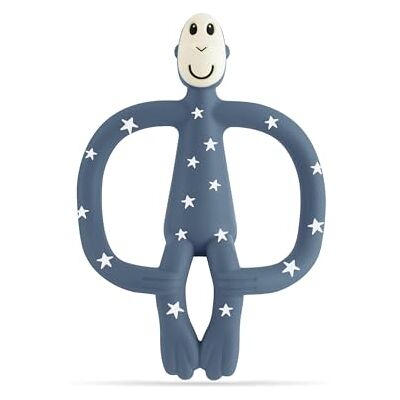Matchstick Monkey Original Teether with Gel Applicator, Stars Silicone Baby Teether With Textured Bumps For Teething Relief, Teething Toy For Easy Application Of Teething Gel Matchstick Monkey Original Teether with Gel Applicator, Stars Silicone Baby Teether With Textured Bumps For Teething Relief, Teething Toy For Easy Application Of Teething Gel