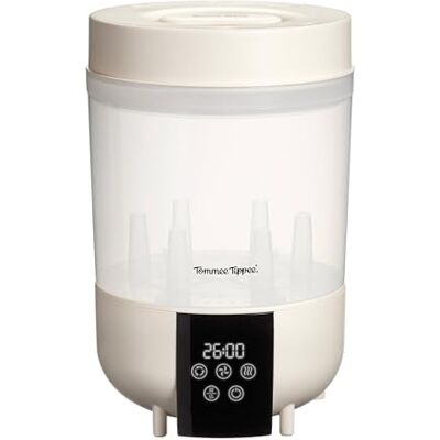 Tommee Tippee Quickdry Steriliser, Steam Steriliser for Baby Bottles and Accessories, 4 Modes, 26-Minute* Cycle, Kills Viruses and 99.9% of Bacteria** Tommee Tippee Quickdry Steriliser, Steam Steriliser for Baby Bottles and Accessories, 4 Modes, 26-Minute* Cycle, Kills Viruses and 99.9% of Bacteria**