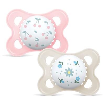 MAM Original Baby Pacifier 2-6 Months, Bright Pink, 2 pcs MAM Original Baby Pacifier 2-6 Months, Bright Pink, 2 pcs