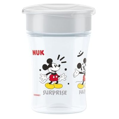 NUK Magic Cup Sippy Cup 8+ Months 230ml 360° Anti-Spill Rim Toddler Bottle Disney Mickey Mouse 1 Count NUK Magic Cup Sippy Cup 8+ Months 230ml 360° Anti-Spill Rim Toddler Bottle Disney Mickey Mouse 1 Count