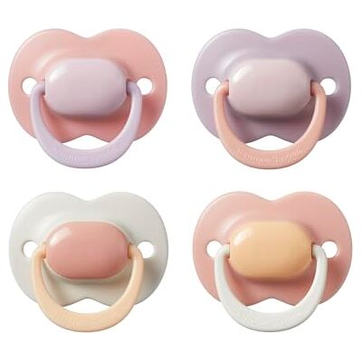 Tommee Tippee Ultimate Fit Soother, 6-18 Months, 4 Pack, Colour Blocked, Orthodontic Dummy for Babies, Symmetrical Teat, Air Holes, 100% BPA Free Silicone, Steriliser Safe, Muted Brights Tommee Tippee Ultimate Fit Soother, 6-18 Months, 4 Pack, Colour Blocked, Orthodontic Dummy for Babies, Symmetrical Teat, Air Holes, 100% BPA Free Silicone, Steriliser Safe, Muted Brights