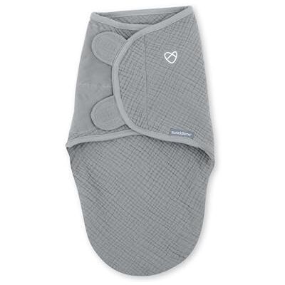 SwaddleMe Ingenuity Original Muslin Baby Swaddle, 100% Cotton, Improves Sleep & Calms Startle Reflex, 0-3 Months, 1.0 TOG, 7-14 Pounds Granite SwaddleMe Ingenuity Original Muslin Baby Swaddle, 100% Cotton, Improves Sleep & Calms Startle Reflex, 0-3 Months, 1.0 TOG, 7-14 Pounds Granite
