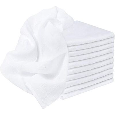 DUDU N GIRLIE Baby Muslin Squares 70x70cm, White 12 Pack 100% Cotton Muslin, Burp Cloths for Newborns and Babies, Feeding Essentials DUDU N GIRLIE Baby Muslin Squares 70x70cm, White 12 Pack 100% Cotton Muslin, Burp Cloths for Newborns and Babies, Feeding Essentials
