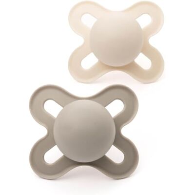 MAM Original Start Dummies, 0-2M, 2 Pack, Orthodontic Design, Cream MAM Original Start Dummies, 0-2M, 2 Pack, Orthodontic Design, Cream