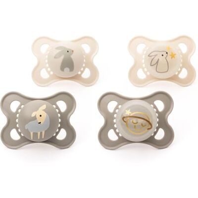 MAM Original Day & Night Soothers 0-6 Months 4 Pack Includes 2X Glow in The Dark Dummies Orthodontic Design Baby Accessories Pink (Various Designs) MAM Original Day & Night Soothers 0-6 Months 4 Pack Includes 2X Glow in The Dark Dummies Orthodontic Design Baby Accessories Pink (Various Designs)