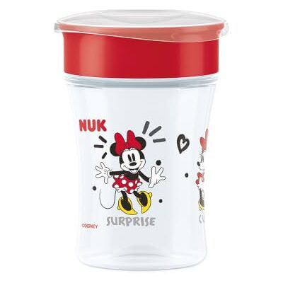 NUK Magic Cup Sippy Cup 8+ Months 230ml 360° Anti-Spill Rim Toddler Bottle Disney Minnie Mouse 1 Count NUK Magic Cup Sippy Cup 8+ Months 230ml 360° Anti-Spill Rim Toddler Bottle Disney Minnie Mouse 1 Count