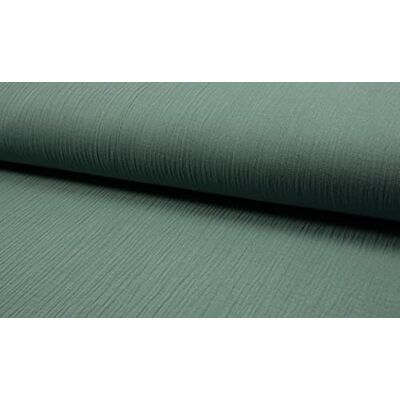 CRS Fur Fabrics Bambino Double Gauze Muslin Fabric Material NEW Dusty Green, 1Mtr 140cm x 100cm CRS Fur Fabrics Bambino Double Gauze Muslin Fabric Material NEW Dusty Green, 1Mtr 140cm x 100cm