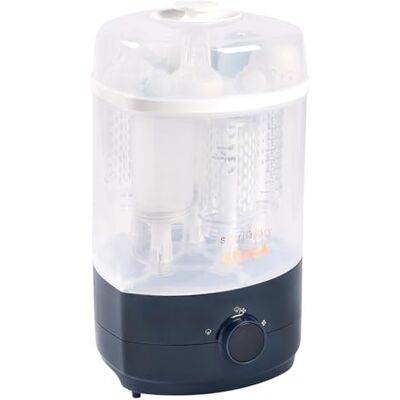 Béaba Steril'n'Dry Bottle Steriliser & Dryer, Large Capacity, Night Blue Béaba Steril'n'Dry Bottle Steriliser & Dryer, Large Capacity, Night Blue
