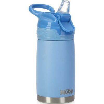 Nuby Thirsty Kids No Spill Flip-It Reflex Stainless Steel Travel Cup - Travel Cup Nuby Thirsty Kids No Spill Flip-It Reflex Stainless Steel Travel Cup - Travel Cup