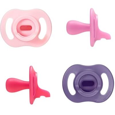 Tommee Tippee Ultra-Light StayPut Dummy 18-36m Silicone Pack of 4 Lightweight One-Piece Design Tommee Tippee Ultra-Light StayPut Dummy 18-36m Silicone Pack of 4 Lightweight One-Piece Design