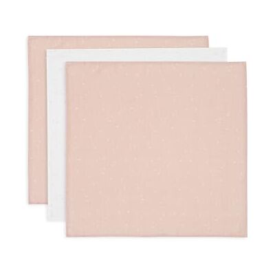 Jollein Muslin Cloth Baby Twinkling, Wild Rose Pack of 3-70 x 70 cm 100% Cotton Burp Cloths Baby Oeko-Tex Certified Jollein Muslin Cloth Baby Twinkling, Wild Rose Pack of 3-70 x 70 cm 100% Cotton Burp Cloths Baby Oeko-Tex Certified