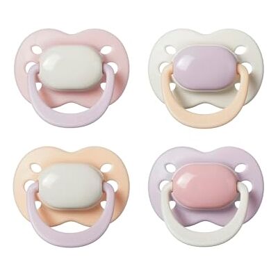 Tommee Tippee Ultimate Fit Soother, 0-6 Months, 4 Pack, Colour Blocked, Orthodontic Dummy for Babies, Extra Air Holes, Symmetrical Teat, 100% BPA Free Silicone, Steriliser Safe, Muted Brights Tommee Tippee Ultimate Fit Soother, 0-6 Months, 4 Pack, Colour Blocked, Orthodontic Dummy for Babies, Extra Air Holes, Symmetrical Teat, 100% BPA Free Silicone, Steriliser Safe, Muted Brights