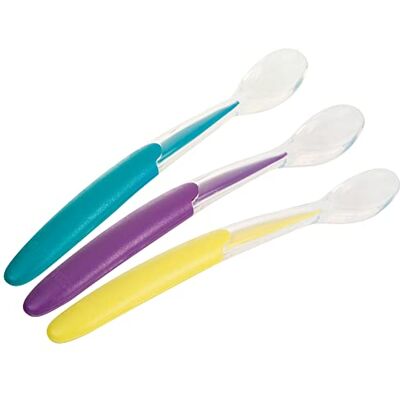 NUK Set of 3 Soft Silicone Spoons NUK Set of 3 Soft Silicone Spoons