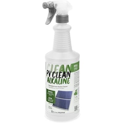 ERRECHOME PV Clean Alkaline, Alkaline Cleaner for Photovoltaic Panels, Ready-to-Use, 1 L Spray Bottle ERRECHOME PV Clean Alkaline, Alkaline Cleaner for Photovoltaic Panels, Ready-to-Use, 1 L Spray Bottle