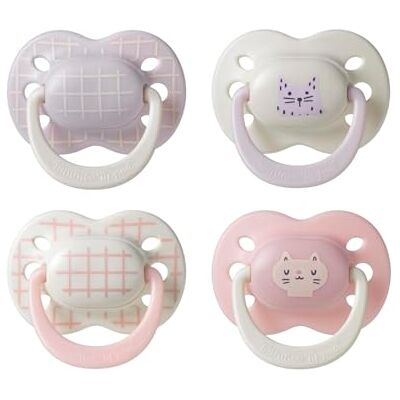 Tommee Tippee Ultimate Fit Soother, 0-6 Months, 4 Pack, Orthodontic Dummy for Babies, Extra Air Holes, Symmetrical Teat, 100% BPA Free Silicone, Steriliser Safe, Club House Collection Tommee Tippee Ultimate Fit Soother, 0-6 Months, 4 Pack, Orthodontic Dummy for Babies, Extra Air Holes, Symmetrical Teat, 100% BPA Free Silicone, Steriliser Safe, Club House Collection
