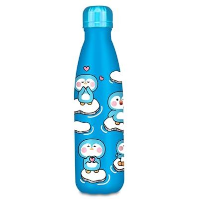 Cartomania Chill & Refill Thermal Bottle, Penguin Theme, Blue, 500 ml, BPA-Free Steel, Watertight, Temperature Maintenance: Hot 12 H/Cold 24 h, School, Children and Adults, Gift Idea Cartomania Chill & Refill Thermal Bottle, Penguin Theme, Blue, 500 ml, BPA-Free Steel, Watertight, Temperature Maintenance: Hot 12 H/Cold 24 h, School, Children and Adults, Gift Idea