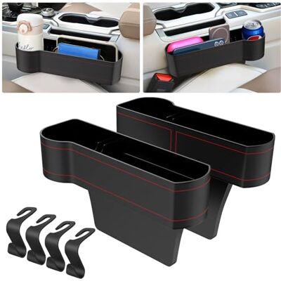 Kolamom Car Cup Holder Cup Holder PU Leather Drink Holder Car Organiser Storage Box for Coffee, Drink, Bottle, Milk, Two-Piece Set for Main Driver and Passenger Kolamom Car Cup Holder Cup Holder PU Leather Drink Holder Car Organiser Storage Box for Coffee, Drink, Bottle, Milk, Two-Piece Set for Main Driver and Passenger