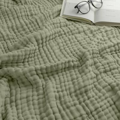 Comfy Cubs Adult Muslin Blanket Queen, 229 x 229 cm Soft, Six-Layered, Lightweight, Breathable Cotton Blanket for All Seasons Machine Washable, Stylish Home Decor Sage Comfy Cubs Adult Muslin Blanket Queen, 229 x 229 cm Soft, Six-Layered, Lightweight, Breathable Cotton Blanket for All Seasons Machine Washable, Stylish Home Decor Sage