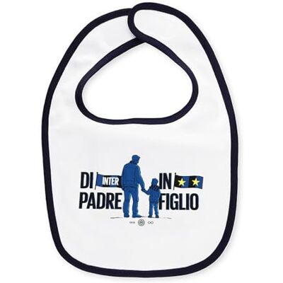 Inter FC nazionale Milano S.p.A. Bib, Unisex Baby Bib, White, OS Inter FC nazionale Milano S.p.A. Bib, Unisex Baby Bib, White, OS