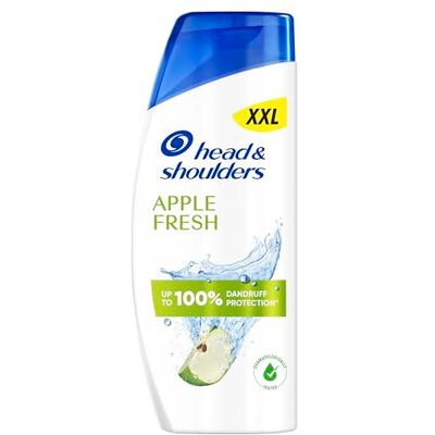 Head & Shoulders Apple Fresh Anti-Dandruff Shampoo 750ml. Works against Dandruff, Oil and Itch from the 1st Wash Up to 100% Dandruff Protection, Clinically Proven. Fresh Clean Feeling, Apple Scent Head & Shoulders Apple Fresh Anti-Dandruff Shampoo 750ml. Works against Dandruff, Oil and Itch from the 1st Wash Up to 100% Dandruff Protection, Clinically Proven. Fresh Clean Feeling, Apple Scent