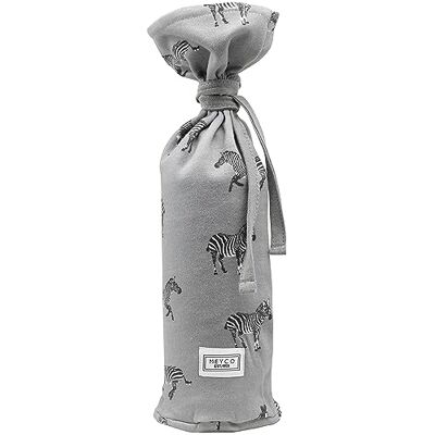 MEYCO Hot Water Bottle Cover 13 x 35 cm Zebra Grey MEYCO Hot Water Bottle Cover 13 x 35 cm Zebra Grey