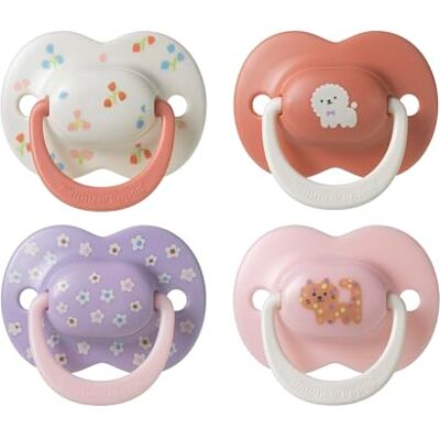 Tommee Tippee Ultimate Fit Orthodontic Dummy 6-18m Silicone Pack of 4 Club House Collection, Ventilated Air Holes for Comfort, Steriliser Safe, 100% BPA Free Tommee Tippee Ultimate Fit Orthodontic Dummy 6-18m Silicone Pack of 4 Club House Collection, Ventilated Air Holes for Comfort, Steriliser Safe, 100% BPA Free