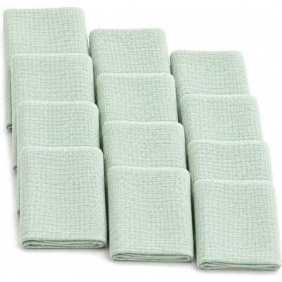 DUDU N GIRLIE Baby Muslin Squares 70x70cm, Mint 12 Pack 100% Cotton Muslin, Burp Cloths for Newborns and Babies, Feeding Essentials DUDU N GIRLIE Baby Muslin Squares 70x70cm, Mint 12 Pack 100% Cotton Muslin, Burp Cloths for Newborns and Babies, Feeding Essentials